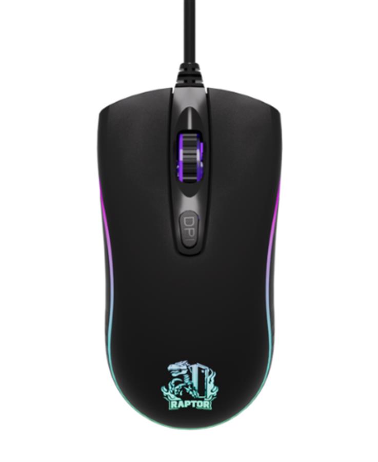 Mouse Raptor Storm Grip 4 botones 3600dpi 7 colores