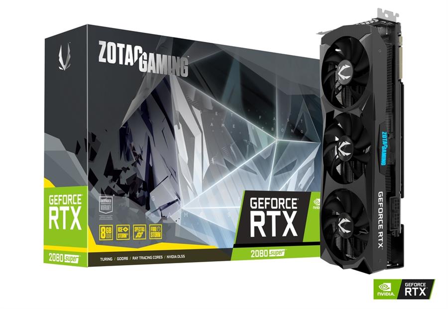 Placa de video NVIDIA RTX 2080 SUPER 8GB Zotac Triple Fan OUTLET