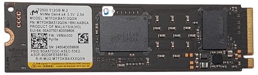 Disco Sólido Ssd Oem 512gb M.2 2280 Micron HP SAMSUNG
