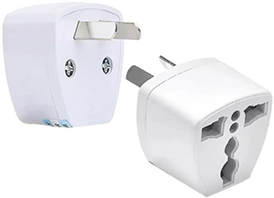 ADAPTADOR MULTI ENCHUFE MUNDIAL ESPIGAS RECTAS A PATAS CRUZADAS