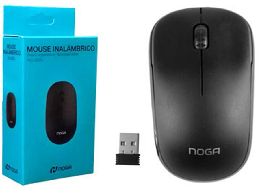 MOUSE NOGANET NGM-900 INALAMBRICO USA 2XAAA NO INCLUIDAS NEGRO
