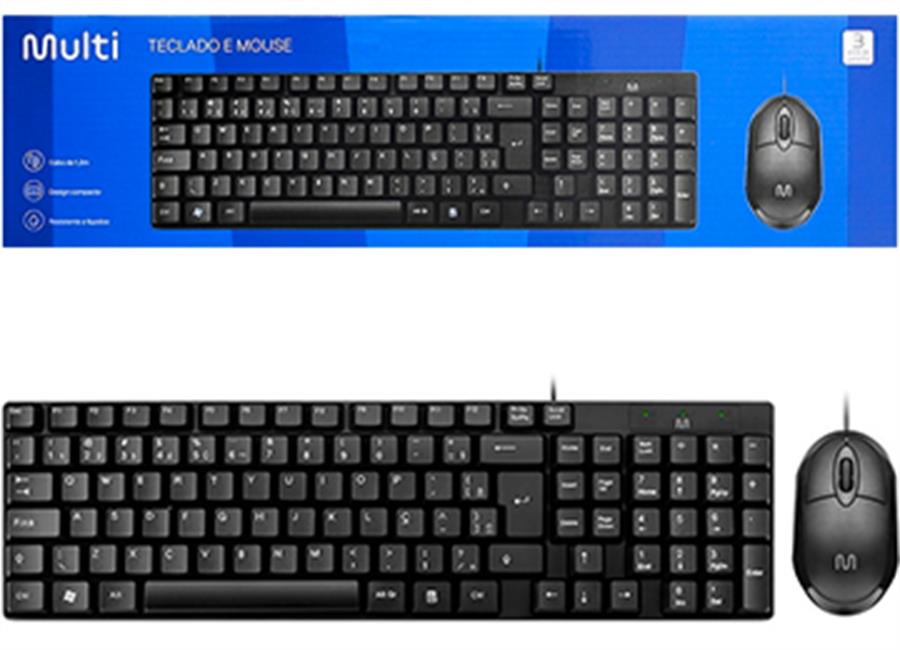KIT TECLADO + MOUSE MULTILASER TC309