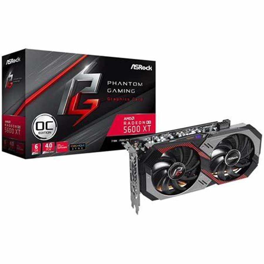 Placa de video AMD RX 5600 XT 6GB ASROCK PHANTOM GAMING OUTLET